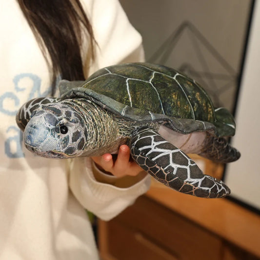 Realistic Sea Turtle Plush Toy