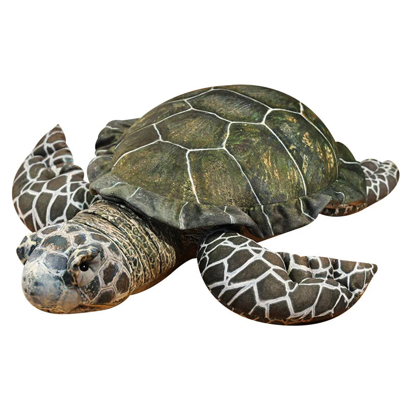 Realistic Sea Turtle Plush Toy