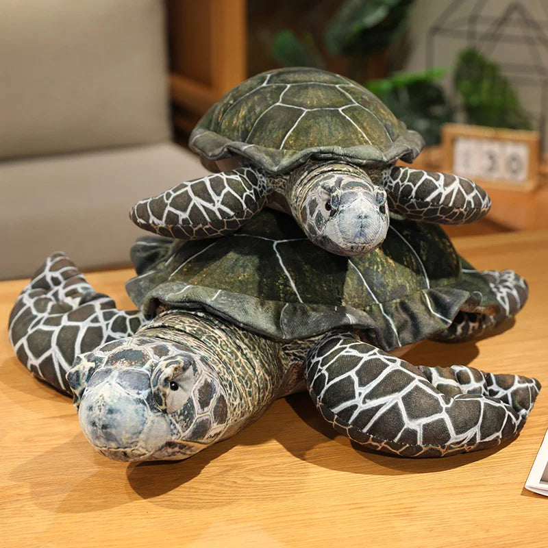 Realistic Sea Turtle Plush Toy