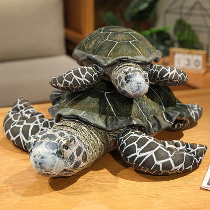Realistic Sea Turtle Plush Toy